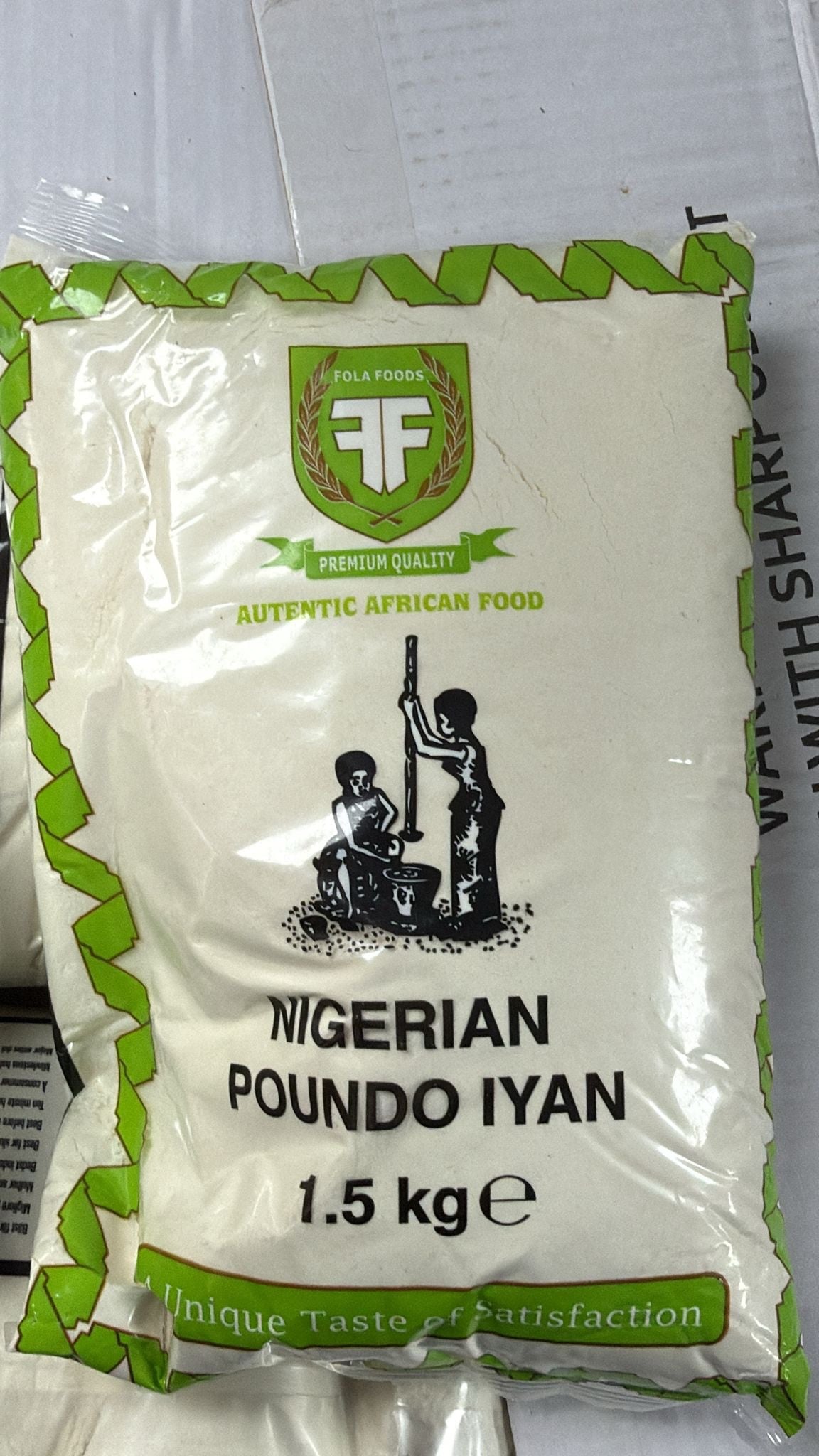 Nigerian Poundo Iyan-Fola Foods